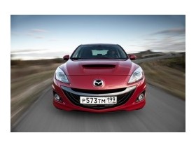 Новая Mazda3 MPS против самолёта.